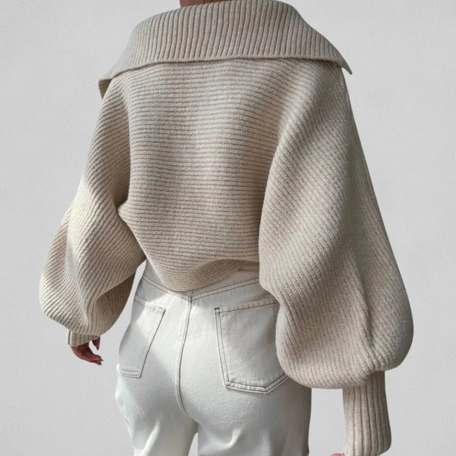 Dames Trui met V-hals en Losse Pasvorm voor Casual Looks 5