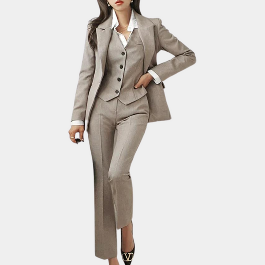 Dames Tweedelige Set met Blazer en Broek 0
