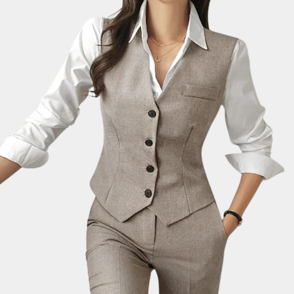 Dames Tweedelige Set met Blazer en Broek 1