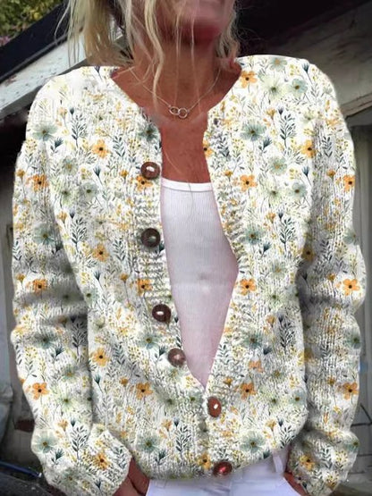 Dames Vest met Bloemenpatroon en Zachte Stoffen voor Comfortabel Gebruik 1