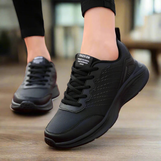 Dames Werkschoenen met Anti-slip Zool Zwart