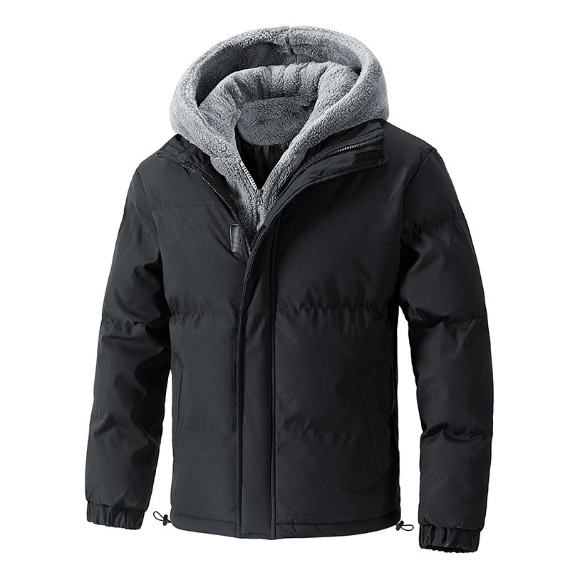 Dames Winterjas met Fleece Kap en Dikke Vulling voor Koude Weersomstandigheden 0