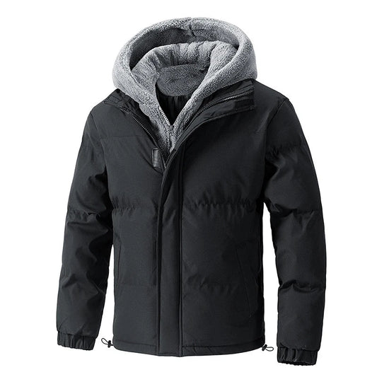 Dames Winterjas met Fleece Kap en Dikke Vulling voor Koude Weersomstandigheden 0