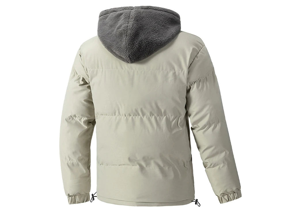 Dames Winterjas met Fleece Kap en Dikke Vulling voor Koude Weersomstandigheden 6