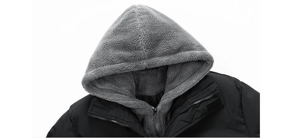 Dames Winterjas met Fleece Kap en Dikke Vulling voor Koude Weersomstandigheden 7