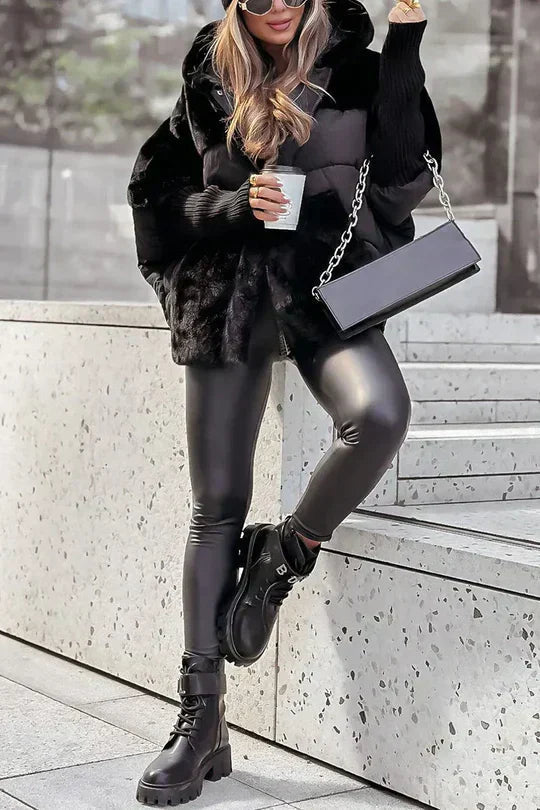 Dames Winterjas met Oversized Pasvorm en Capuchon voor Koude Dagen 8