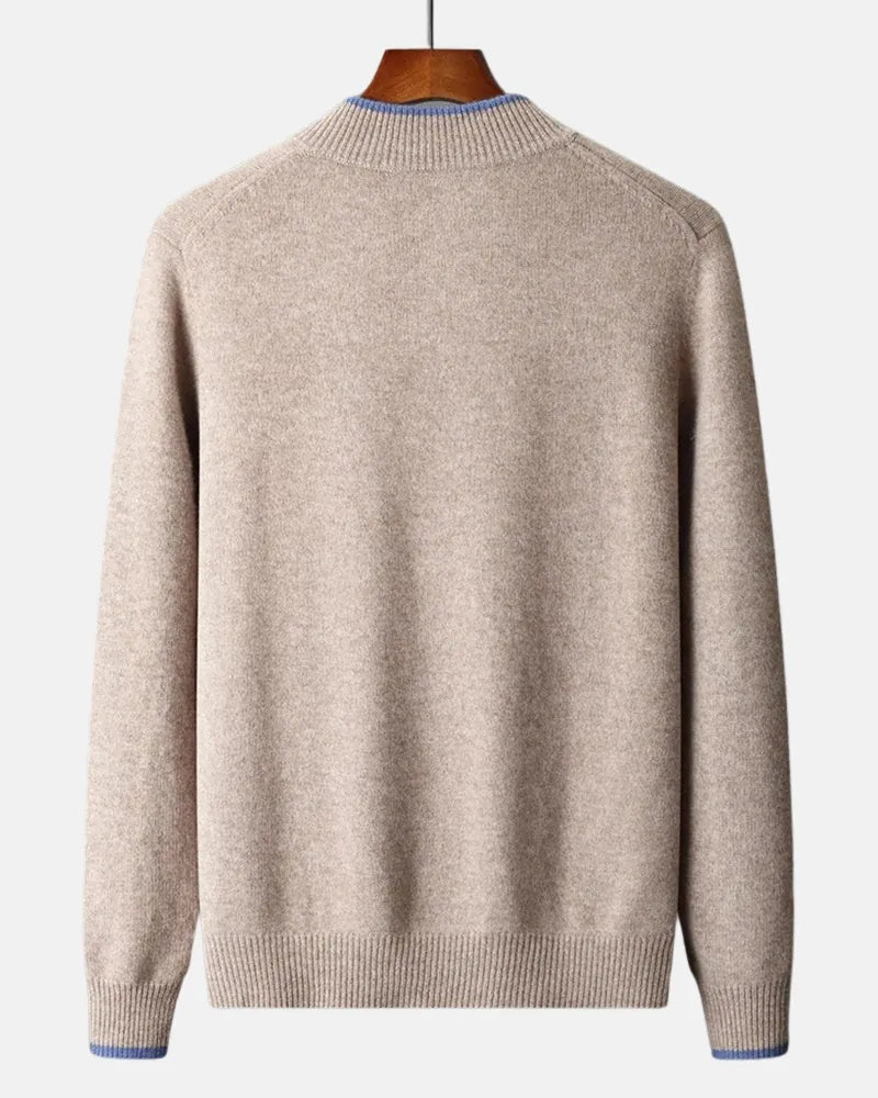 Dames Winterjas van Premium Cashmere met Minimalistisch Ontwerp en Gebreide Kraag 1