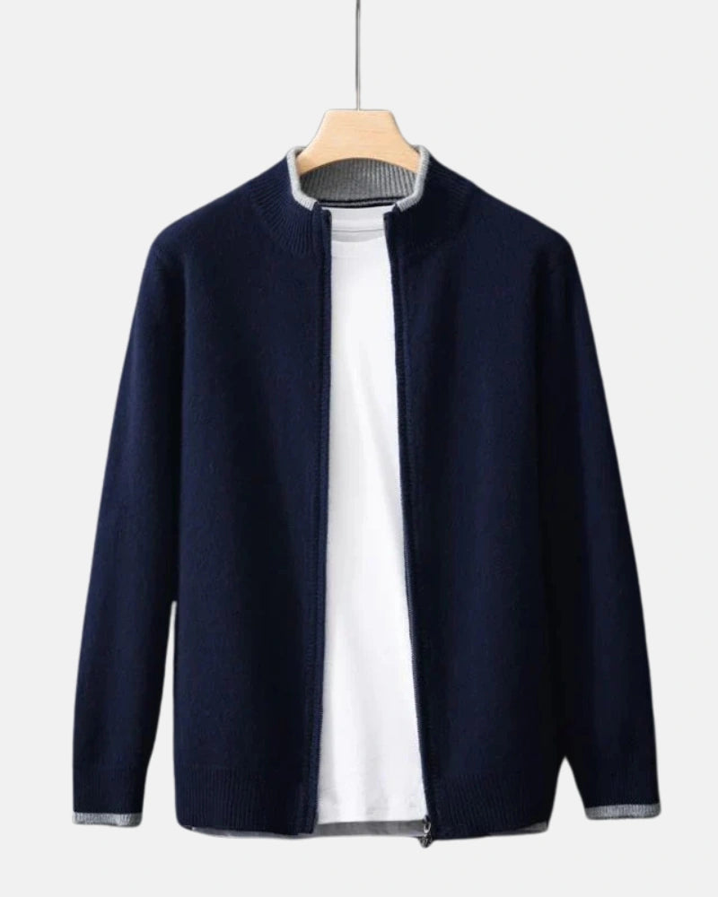 Dames Winterjas van Premium Cashmere met Minimalistisch Ontwerp en Gebreide Kraag 3