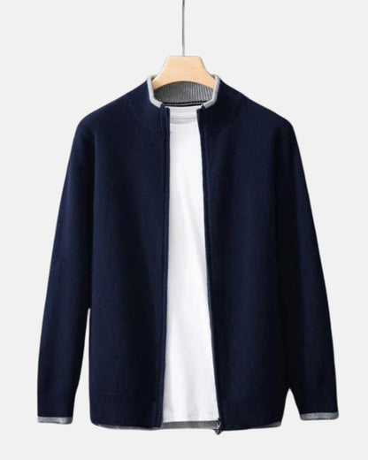 Dames Winterjas van Premium Cashmere met Minimalistisch Ontwerp en Gebreide Kraag 3