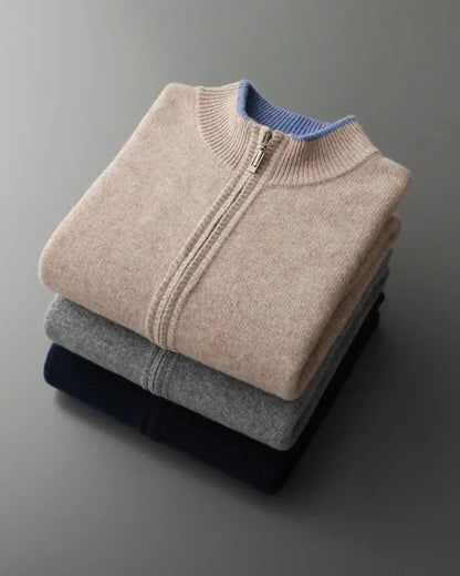 Dames Winterjas van Premium Cashmere met Minimalistisch Ontwerp en Gebreide Kraag 7