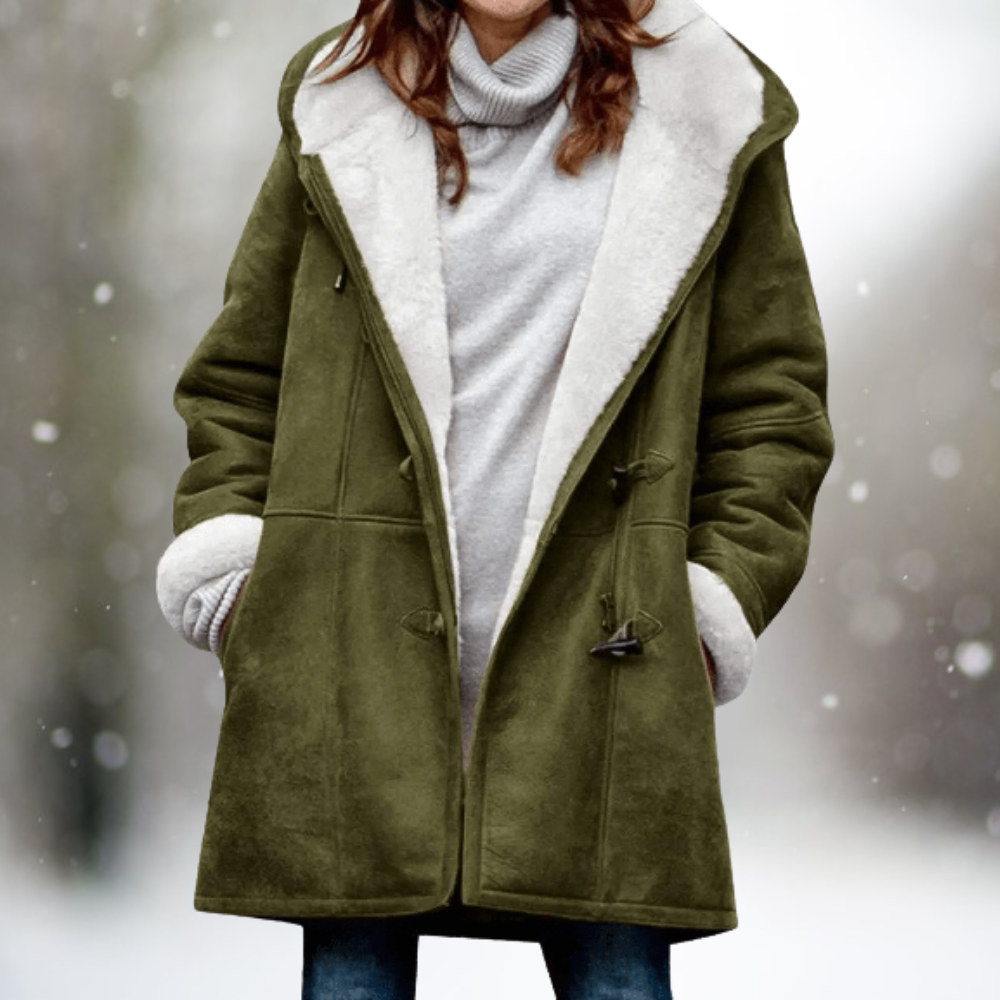 Dames Wintermantel met Zachte Fleece Voering en Tijdloos Design 1