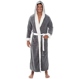 Heren Badjas met Capuchon Fleece Ochtendjas