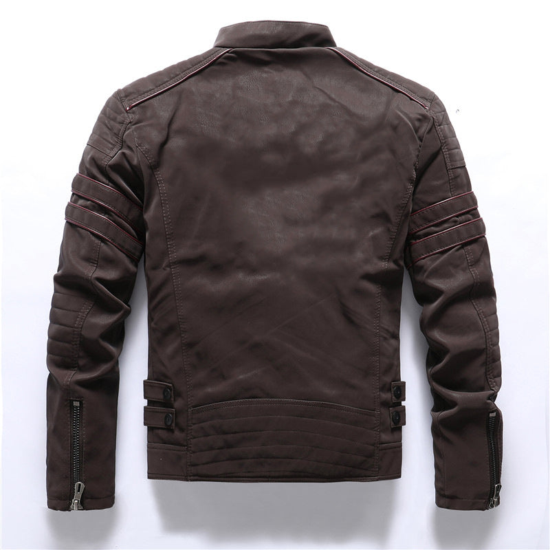 Heren Bikerjack met Rits en Weerbestendig Materiaal 3
