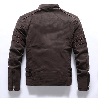 Heren Bikerjack met Rits en Weerbestendig Materiaal 3