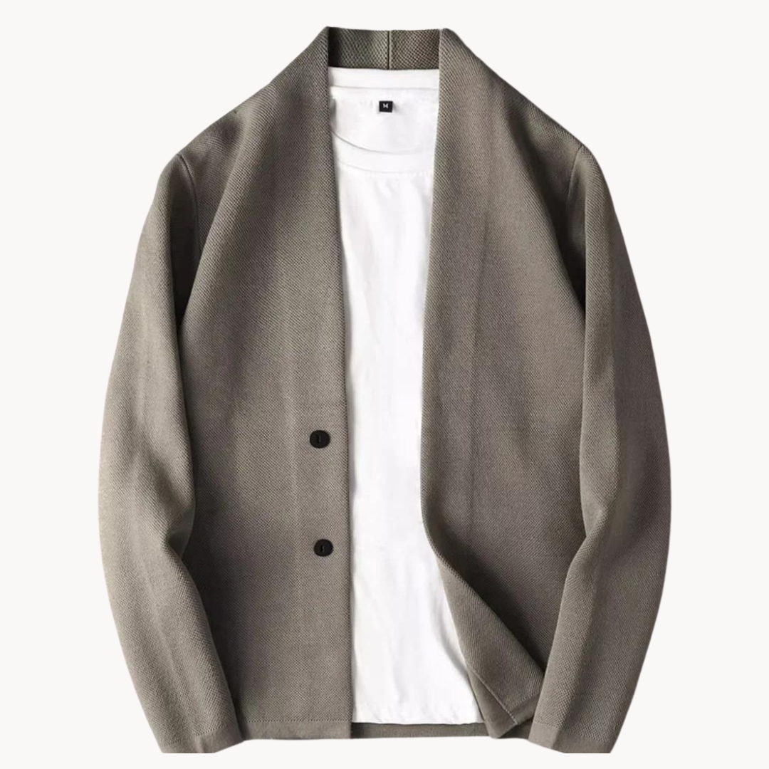 Heren Blazer met Slim Fit en Minimalistisch Ontwerp 0