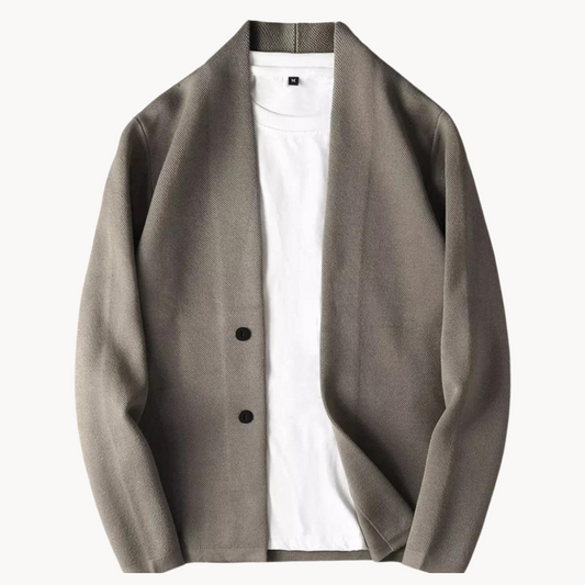 Heren Blazer met Slim Fit en Minimalistisch Ontwerp 0