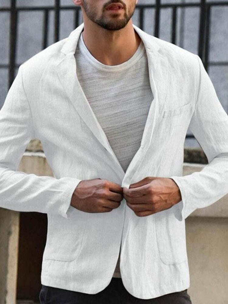 Heren Blazer van Leinen met Tijdloos Design en Ademend Materiaal 2