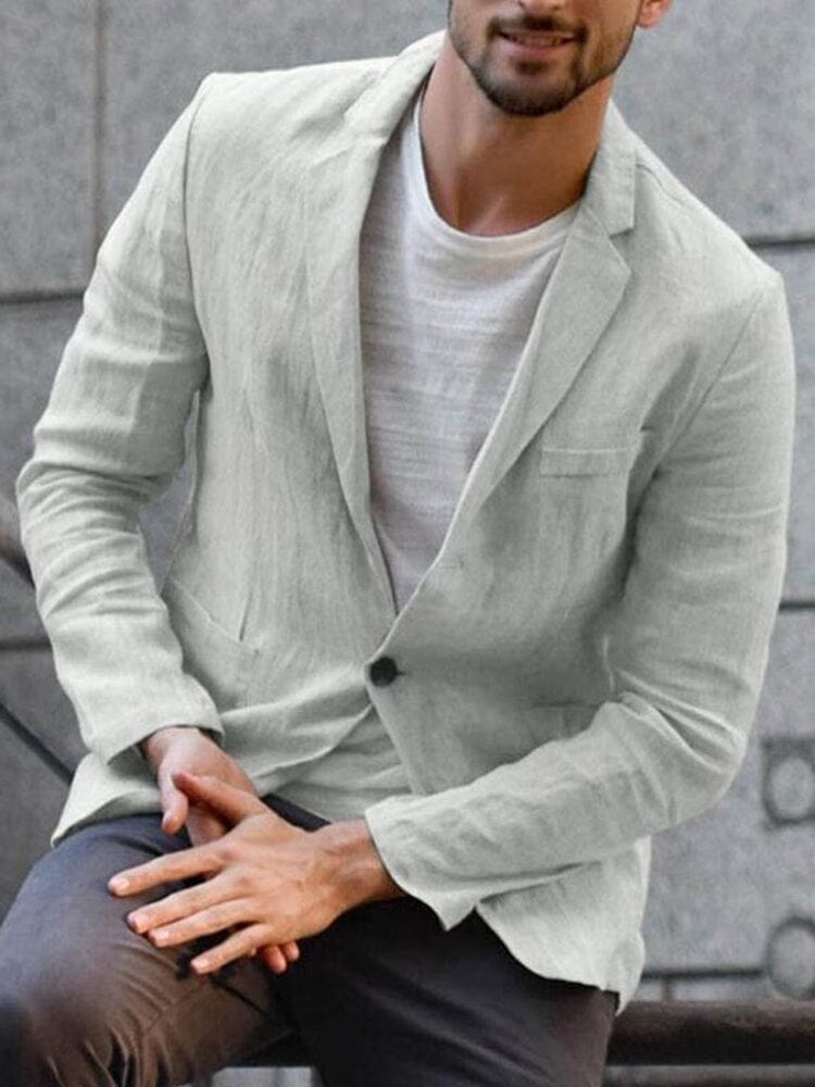 Heren Blazer van Leinen met Tijdloos Design en Ademend Materiaal 4