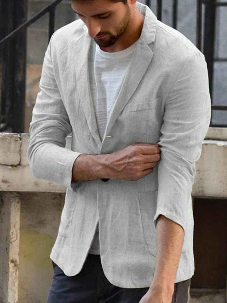 Heren Blazer van Leinen met Tijdloos Design en Ademend Materiaal 5