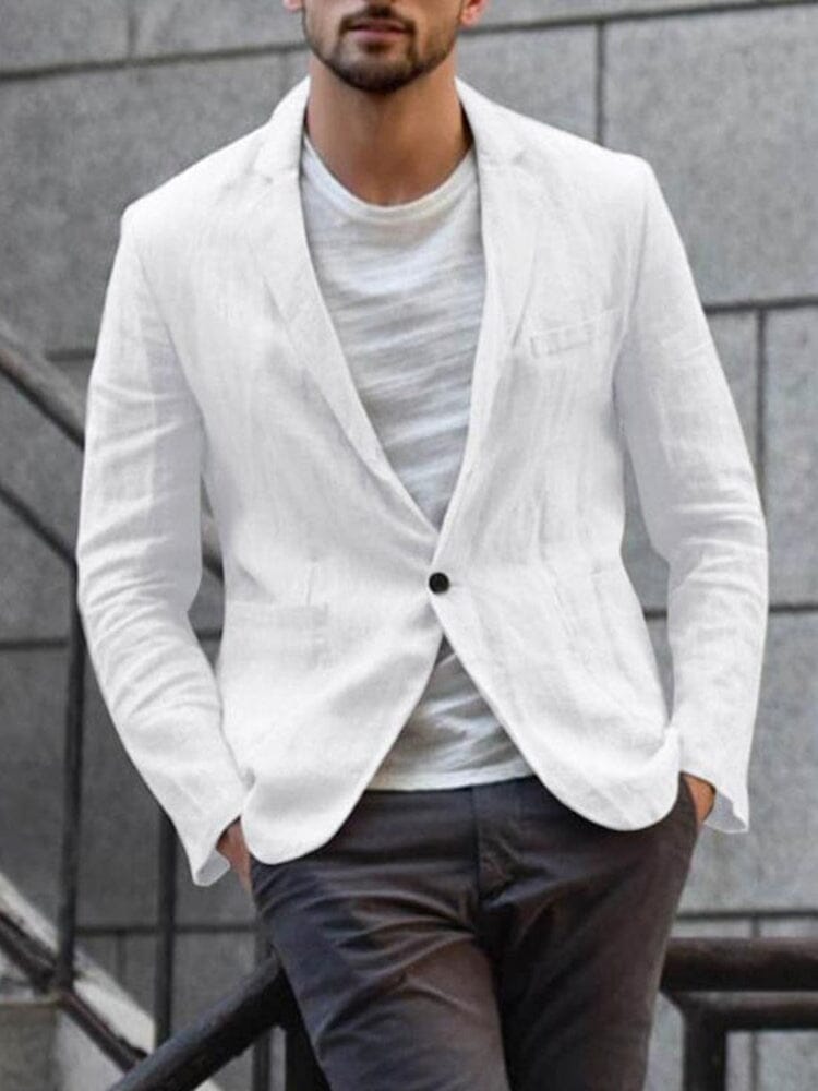 Heren Blazer van Leinen met Tijdloos Design en Ademend Materiaal 6