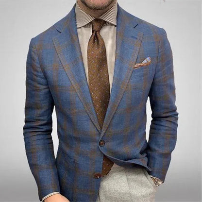 Heren Blazer van Linnen met Stijlvolle Pasvorm en Ademend Comfort 10