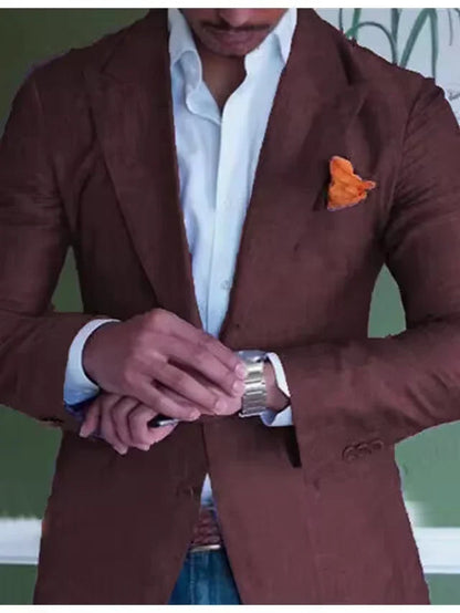 Heren Blazer van Linnen met Stijlvolle Pasvorm en Ademend Comfort 7