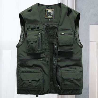 Heren Bodywarmer met Meerdere Zakken voor Outdoor Activiteiten 12