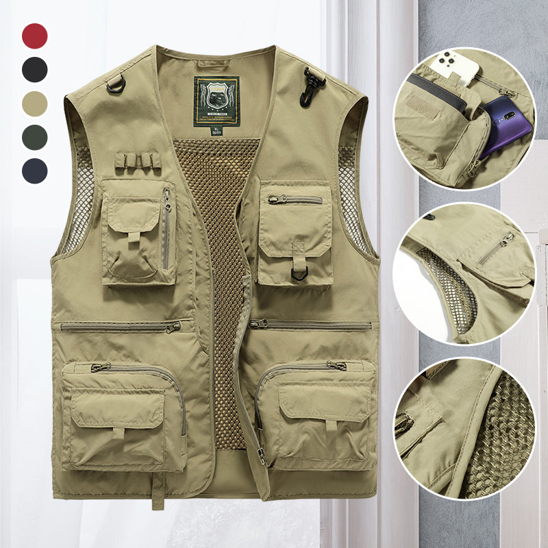 Heren Bodywarmer met Meerdere Zakken voor Outdoor Activiteiten 2