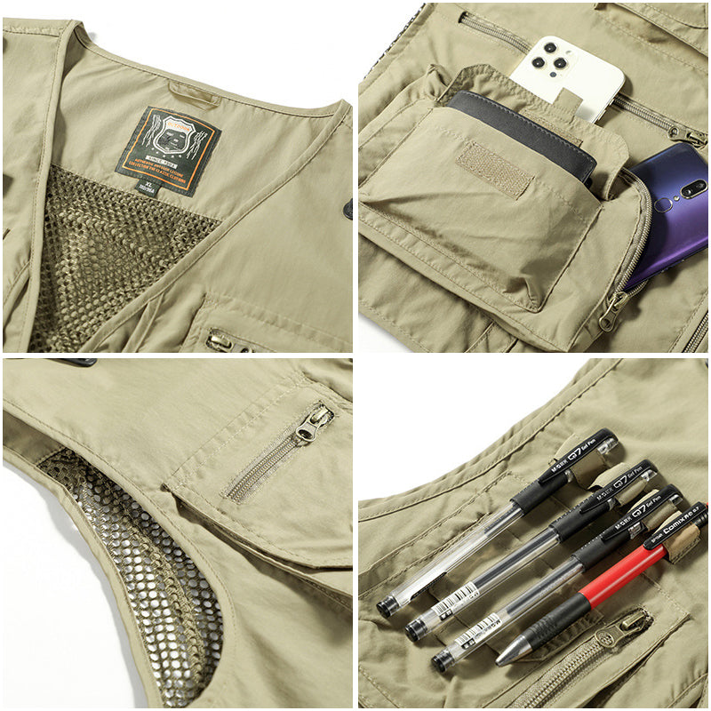 Heren Bodywarmer met Meerdere Zakken voor Outdoor Activiteiten 6