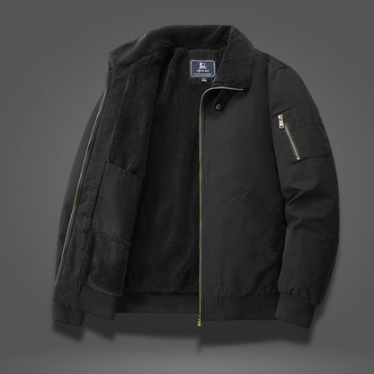 Heren Bomberjack met Fleece Voering en Moderne Snit 2