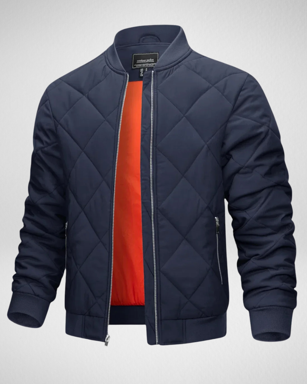 Heren Bomberjack met Gewatteerd Design en Casual Pasvorm 4