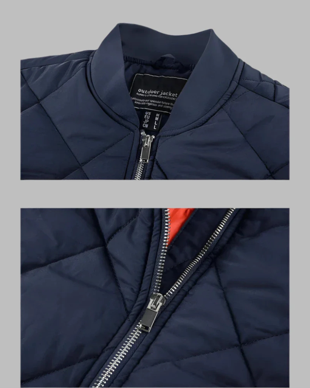 Heren Bomberjack met Gewatteerd Design en Casual Pasvorm 5