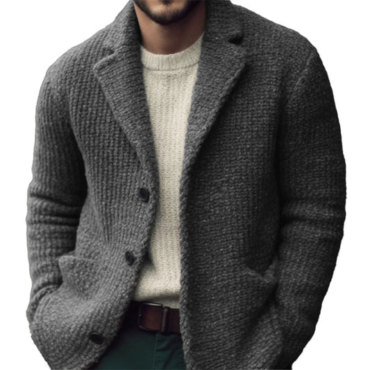 Heren Cardigan met Knopen en Lange Mouwen voor Casual en Semi-Casual Gebruik 0