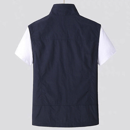 Heren Cardigan met Korte Mouwen en Sneldrogend Meshmateriaal 1