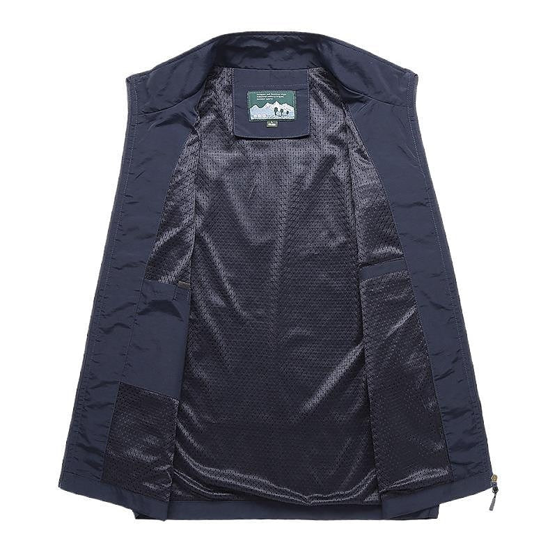 Heren Cardigan met Korte Mouwen en Sneldrogend Meshmateriaal 2