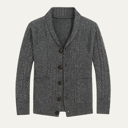 Heren Cardigan van 100% Kasjmier met Ontspannen Pasvorm en Luxe Comfort 0