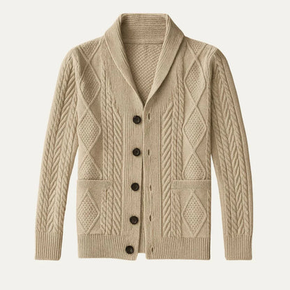Heren Cardigan van 100% Kasjmier met Ontspannen Pasvorm en Luxe Comfort 1
