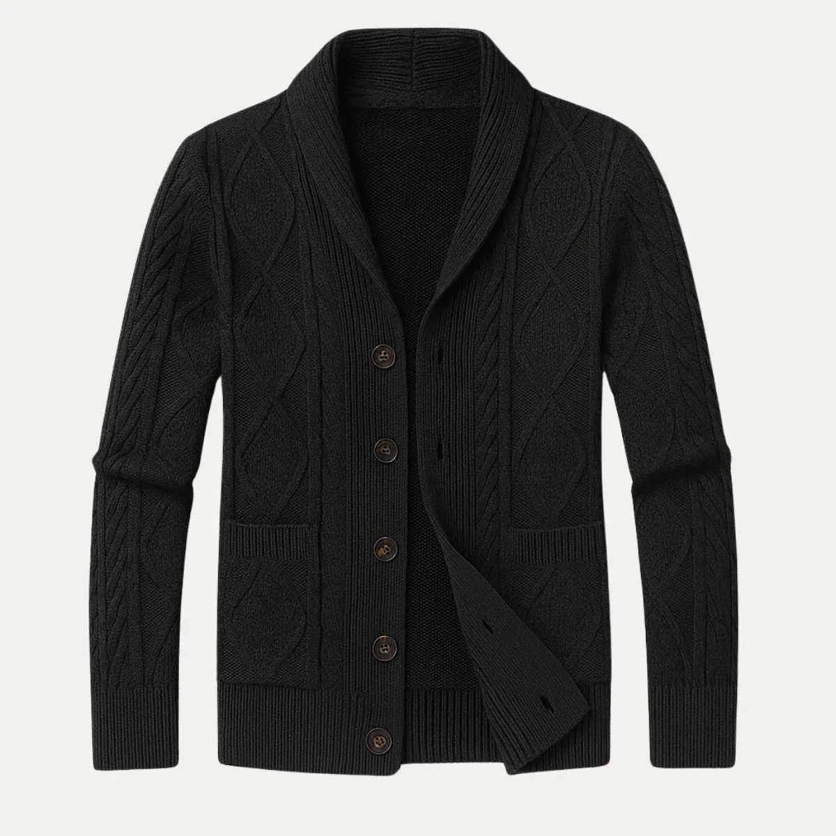 Heren Cardigan van 100% Kasjmier met Ontspannen Pasvorm en Luxe Comfort 3