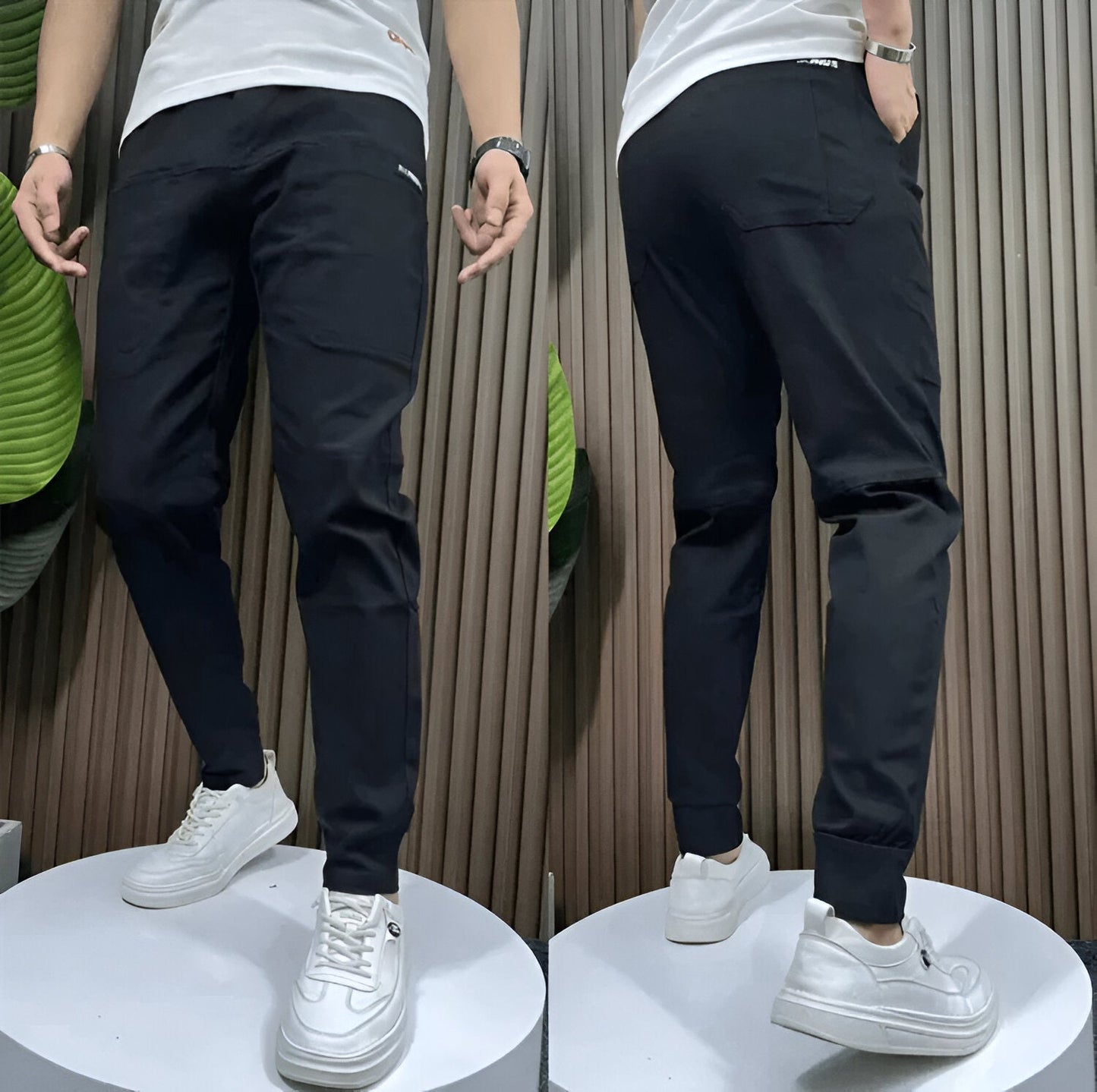 Heren Cargo Broek met Slanke Snit en Rekbare Stof voor Comfort en Functionaliteit 1