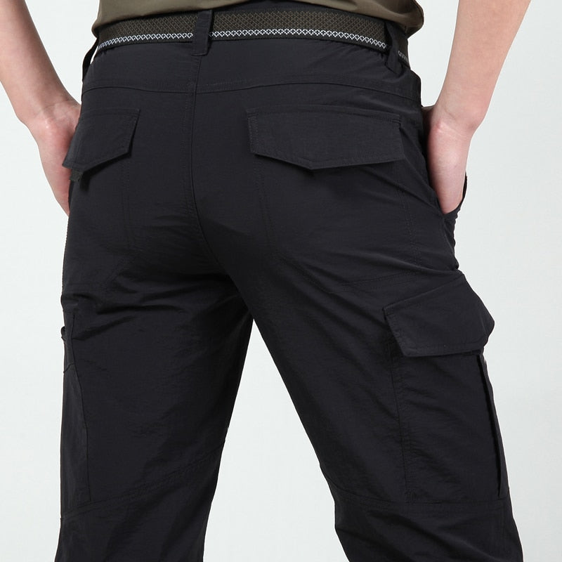 Heren Cargo Broek met Tactische Zakken voor Outdoor Gebruik Zwart