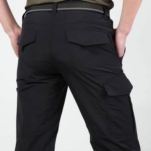 Heren Cargo Broek met Tactische Zakken voor Outdoor Gebruik Zwart