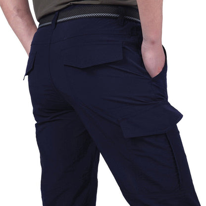 Heren Cargo Broek met Tactische Zakken voor Outdoor Gebruik Blauw