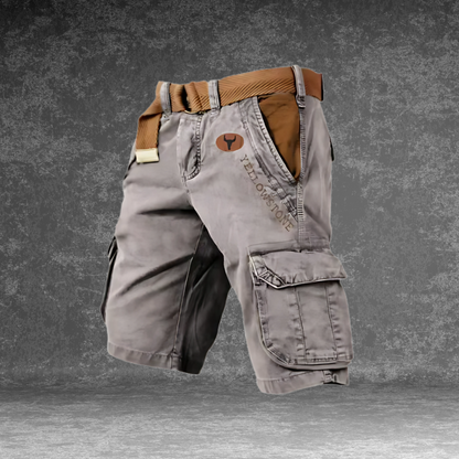 Heren Cargo Shorts met Comfortabele Pasvorm en Meerdere Zakopties 0