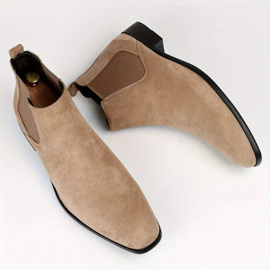 Heren Chelsea Boots met Elastische Zijkanten Bruin