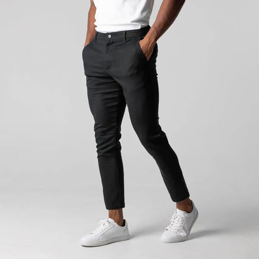 Heren Chino Broek met Stretch en Comfortabele Pasvorm 0