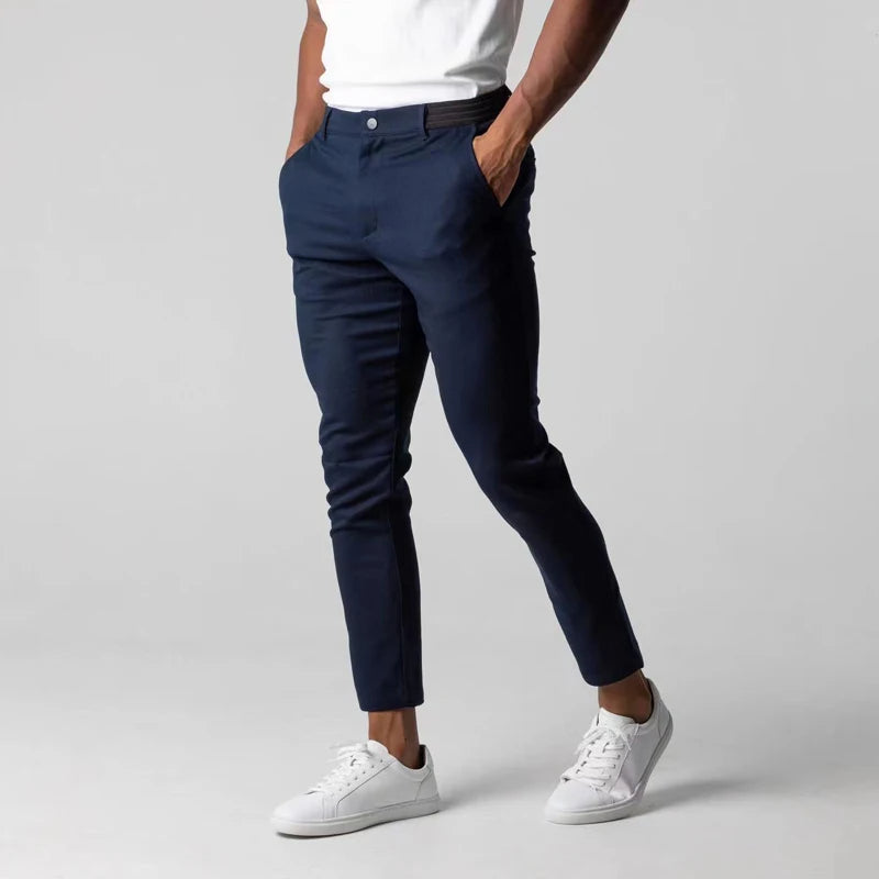 Heren Chino Broek met Stretch en Comfortabele Pasvorm 1