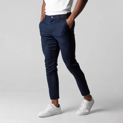 Heren Chino Broek met Stretch en Comfortabele Pasvorm 1