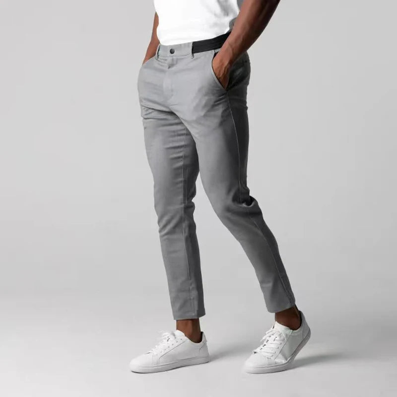 Heren Chino Broek met Stretch en Comfortabele Pasvorm 2
