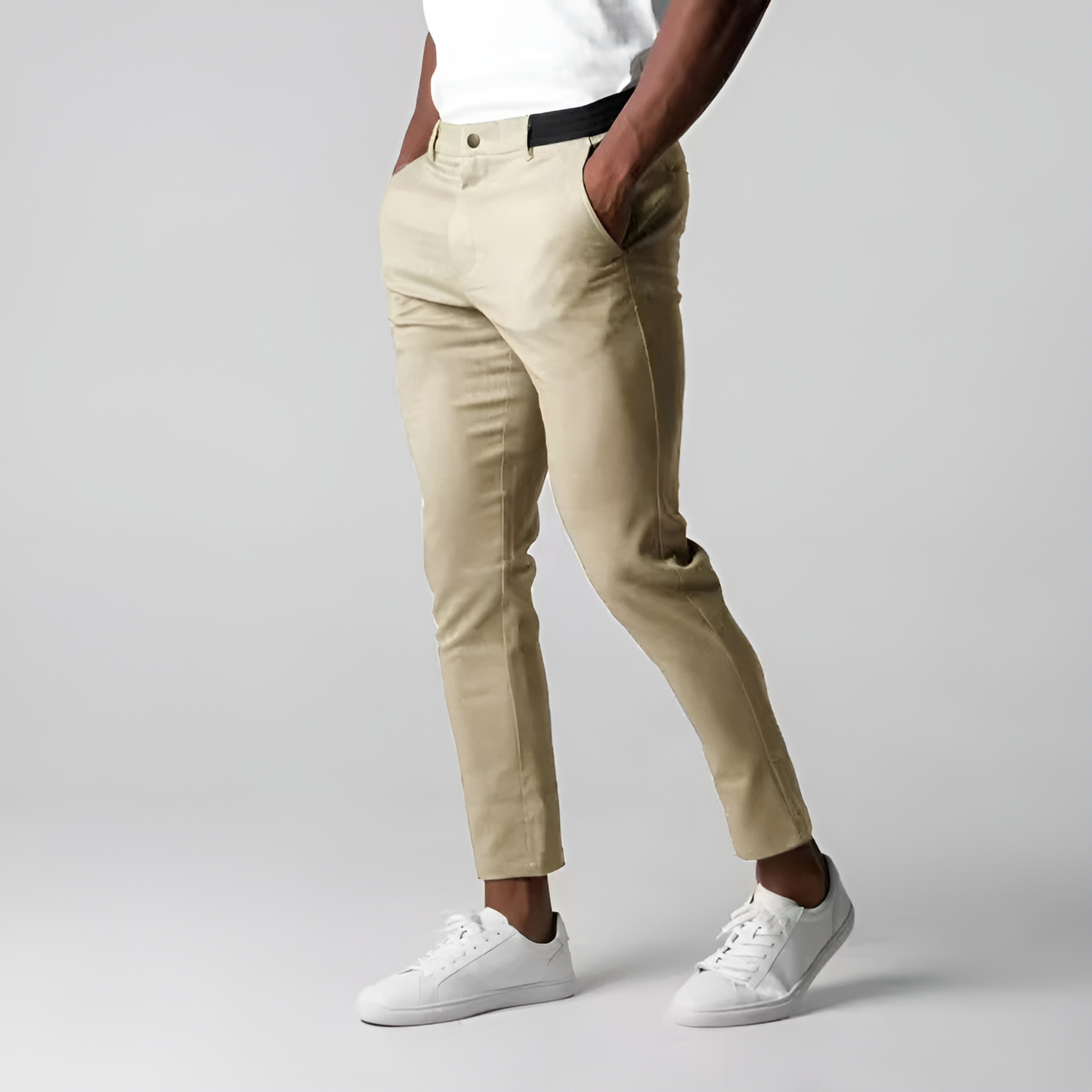 Heren Chino Broek met Stretch en Comfortabele Pasvorm 3