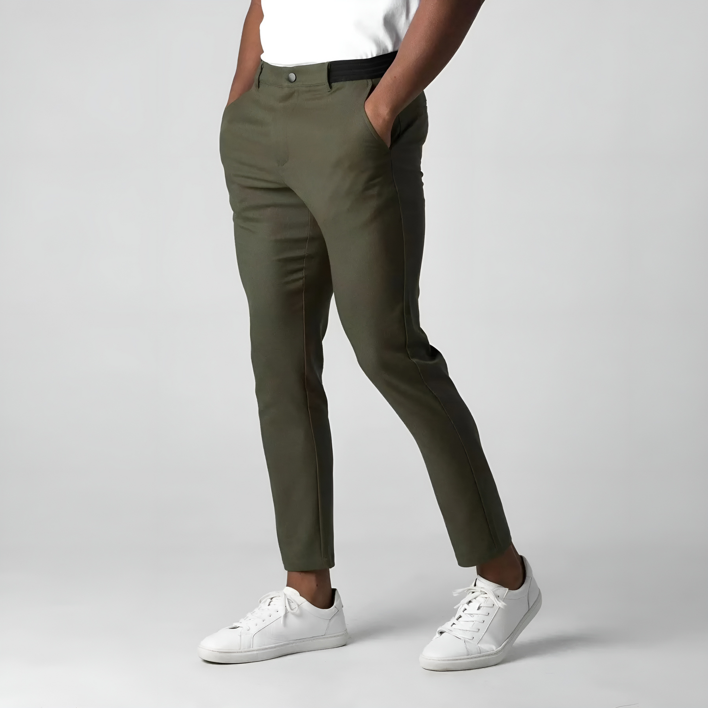 Heren Chino Broek met Stretch en Comfortabele Pasvorm 4